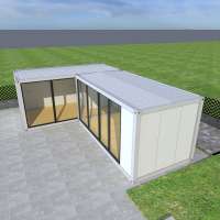 Professional manufacturer prefab houses china,20ft container prefabricated glass house